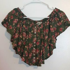 Gypsy Love off the shoulder crop top